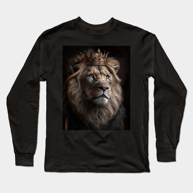 Lion king Long Sleeve T-Shirt by AstrAI